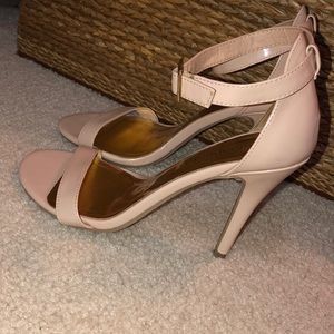 madden girl open-toes strap nude heels